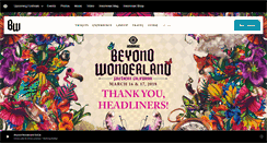 Desktop Screenshot of beyondwonderland.com