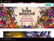 Tablet Screenshot of beyondwonderland.com
